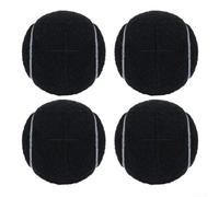Rubber Based Chair Foot Covers for Minimizing Chair Movement Noise in Shared Living and Working Spaces (4pcs Black)