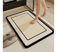 Rubber Bath Mats, Non-Slip Quick-Drying Bathroom mat, Instant Dry Super Absorbent Bath mat in Front of the Kitchen Sink Shower Room Bathtub(A,40x60cm)