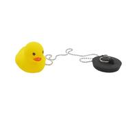 Rubber Bath Plug And Chain - Cartoon Drain Stopper, Floating Bathtub | Non-Slip Bathroom Sink Plug, Water Retention Stopper, Child-Safe Shower Drain Cover, Fun Bath Time Accesso