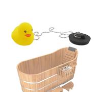 Rubber Bath Plug - Playful Tub Drain Stopper, Flexible Sink, Bathwater Retainer, Easy-Use Non-Slip Attachment, Convenient Chain, Safe Accessory
