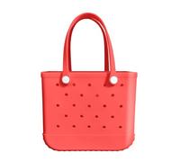 Rubber Beach Bag-Beach Rubber Tote Bag,Waterproof Washable Durable Open Beach Tote Bag for The Sports Beach Pool,Large Rubber EVA Beach Bag With Holes,Stylish Women For Beach Pool Gym Sports