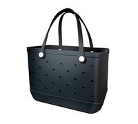 Rubber Beach Bag-Beach Rubber Tote Bag,Waterproof Washable Durable Open Beach Tote Bag for The Sports Beach Pool,Large Rubber EVA Beach Bag With Holes,Stylish Women For Beach Pool Gym Sports