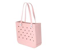 Rubber Beach Bag, Open Tote Bags for Women Waterproof Sandproof Outdoor Travel Portable Handbag Beach Storage Basket Waterproof Washable Beach Tote Bag Portable Travel Bag for Beach Pool Sport (C)