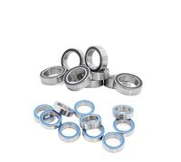Rubber Bearing 10PCS ABEC-5 MR126-2RS MR126 2RS RS MR126RS 6x12x4 Mm Rubber Sealed Miniature Deep Groove Ball Bearing(Black,MR126-2RS_ABEC 3)