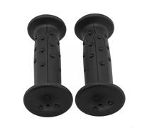 Rubber Bicycle Handlebar Grips with Soft Anti-Slip Surfaces for 19mm Diameter Bars Comfortable Replacement Accessory for Junior Riding and Outdoor Cycling(Black)