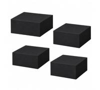 Rubber Block 4-Pack, 5x5x2cm Anti-Vibration Pad | Rubber block, 5x5x2cm each, 4-pack; Suitable for washing machines, air conditioning units, gym equipment