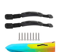 Rubber Boat Grab Handle Set of 2 - Durable Flexible Side Mount Carry Handles | Ergonomic PVC Nylon Replacement with Screws for Yacht Dinghy Inflatable Kayak Canoe Fishing Raft Outdoor Watercraft