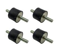 Rubber Bobbin Mounts M8-40mm x 30mm Anti-Vibration Isolator Mounts Air Compressor Pump Shock Absorber Cylindrical Damper Male I Male (M8 Thread x 23mm I - 40mm D x 30mm H)