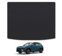 Rubber Boot Liner Compatible with Hyundai Kona Electric (2023+) Tailored Fit Heavy-Duty Premium 3mm Rubber Protector Boot Mat, Anti-Slip, Durable and Waterproof Custom Fit Dog Friendly Car Mat Co