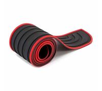 Rubber Boot Sill Protector for OPEL Astra K（4door） 2015-2022, Car Rear Bumper Protector Scratch Auto Trunk Plate Scuff Plate Strip,Black-red-Coupe7cm*90cm