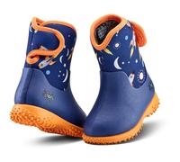 Grubs Muddies Puddle 5.0 Infants Kids Girls Boys Warm Wellies Slip On Neoprene Boots (Space Orange, UK Footwear Size System, Infant, Numeric, Medium, 8)