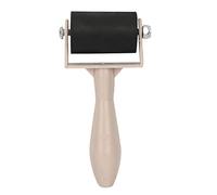 Rubber Brayer Roller, Durable Elastic Ink Spreading Tool for Printmaking Stamping Smooth Surfaces Rubber Primary Color 3.5cm Width 1 Piece