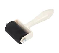 Rubber Brayer Roller - Rubber Printmaking Roller | Crafting Paint Ŕoller with Wooden Handle, Black Hard Lino Brayer, Printmaking Ink Řoller, Anti Skid Hard Ŕubber Ŗoller Tool for Art Craft Oil Paints
