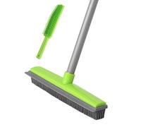 Rubber Broom Carpet Brush for Pet hair with Squeegee Rubber Brush Set Pet Hair Broom for Sofa Floor Clothes Dog Cat Hair Car Interior Indoor