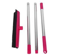 Rubber Broom Carpet Brush, Sweeping Brush with Telescopic Long Handle Indoor Floor Brush for Carpet, Rubber Broom for Pet Hair Kitchen Cleaning