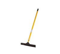 Rubber broom with squeegee