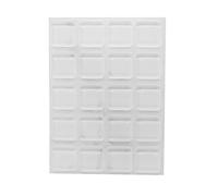 Rubber Bumpers Self Adhesive Large - 105 Pack - Clear Furniture Pads - 1 Inch Square Door Bumper Pads