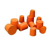 Rubber Bung No 38 | Single SOLID Stopper | 38mm Bottom - 42mm Top | Laboratory Bung Singles | Dense Rubber No 38