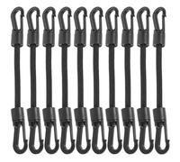 Rubber Bungee Cords With Hooks 10 Pcs Elastic Hook Strap Bungee Cord for Camping Boat Kayak Tie Down Rope