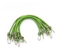 Rubber Bungee Cords With Hooks 50 Pcs Elastic Luggage Straps with Small Hooks, 10in Mini Rope for Camping