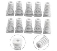 Rubber Cable Gland Connector 10 Strain Relief Sleeves for Power Tool Wire Protection (4mm-black)