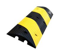 Rubber Cable Protective Cover,2 Channel Ramp Pad,Outdoor Modular Traffic for Floor Cord Hose Protector