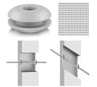 Rubber Cable Railing Grommets For Outdoor Metal Fence Posts To Prevent Moisture And Protect Stainless Steel Wire Guardrails In Coastal Areas(50PCS)