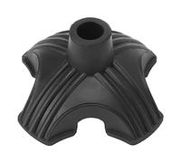 Rubber Cane Tip, Self Standing 4 Prong Rubber Peg Leg Crutch Non Slip Walking Accessories for Offset Quad Pod or Tripod Canes Replacement