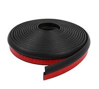 Rubber Car Door Seal Strip, Black Z Shape, Weatherproof Protector for Door Edges, 4M Length, Universal Vehicle Fit Replacement