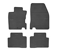 Rubber car floor mat - custom made - 4 pieces - high quality rubber -odourless - anti-slip - raised edges - steering wheel left - 1765900