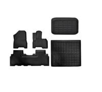 Rubber Car Floor Mats For Kia EV5 2024 2025 All Weather Anti-Slip Front Rear Cargo Liner Trunk Mat Pad Floor Protection Full Set Non Slip Carpet Floor Mat(Black 5)
