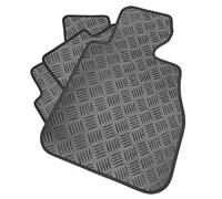 Rubber Car Mat Set Compatible/Replacement For Jaguar XE MK 1 (Years 2015-Date) Tailored Mats, Heavy Duty, Waterproof, Non Slip