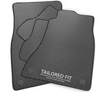 Rubber Car Mats FOR Honda HR-V (2015-2021) Luxury Diamond Rubber + Black Ribbed Trim [1711]