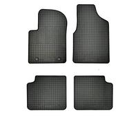 Rubber car mats set compatible with Ford Ka II 2008-2012 (4-pieces + fixing system)