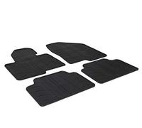 Rubber Car Mats Set Rubber Mat Hyundai Santa Fe Plus T Profile Mounting Clips, 4 Pieces
