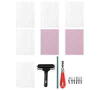 Rubber Carving Kit with Cutter Tools and Stamp Blocks, 5 - Piece Printmaking Set for DIY Crafting - Durable Vegetable Parchment, Metal Tools for Precise Engraving and Artistic St