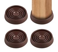 Rubber Castor Cups 1.75 IN, 4 PCS Furniture Coasters, Premium Carpet Protector Cups, Non Slip Caster Cups Furniture Pads, Sofa Feet Protectors for Wooden Floors - Fits All Furniture Leg Protection