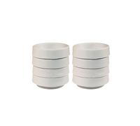 Rubber Castor Cups for Furniture, Non Slip Floor Protectors against Scratches on Wood and Tile, Anti Vibration Pads for Washing Machine Feet, Light Grey 38mm Small 8 Pack