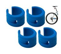 Rubber Chainstay Guard - 4pcs Bike Frame, Flexible Chain Wrap | Shock Absorbing Material Secure Grip Long Lasting Coverage, Practical Cycling Shield for Road Bikes Mountain Bikes Daily Use