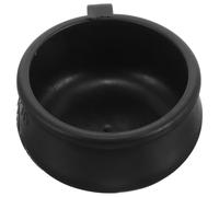 Rubber Chicken Water Bowl for Poultry, Black, Sturdy Training Cup | Practical Cockfighting Use, Not Easy to Break, Chicken Coop Accessory, Replaceable Bowl for Birds