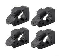 Rubber Clamp Mounting Bracket, with Quick Release Fastener for Off Road Vehicle Luggage Rack 3-4CM Pipe Diameter Black 4PCS
