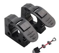 Rubber Clamp, Quick Release Clamp 2Pcs Non-Slip Rubber for 1.18-1.57in Diameter Tools Universal Strong Load TUV ATV Van Trucks Quick Grip Clamps for Shovel Axe, Shovel Mount