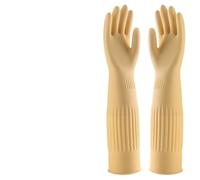 rubber cleaning gloves, Long Glove Aquarium Fish Tank Industrial Thick Protective Gloves Waterproof Dishwashing(1 Pair 38cm a)