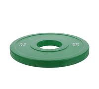 Rubber Coated Barbell Weight Plate 1kg Light Green Training Plate