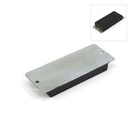 Rubber Coated Mag Pad for Secure Fixings - 100mm x 39mm x 12mm thick 5kg Pull