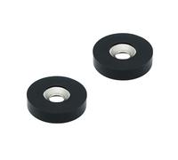 Rubber Coated N42 Neodymium Magnet for Arts, Crafts, Model Making, DIY, Hobbies, Office and Home - 26.5mm dia x 6mm thick x 7mm c/sink - 6.4kg Pull - Pack of 20