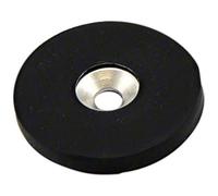 Rubber Coated N42 Neodymium Magnet for Arts, Crafts, Model Making, DIY, Hobbies, Office, and Home - 40mm dia x 5mm thick x 6.2mm c/sink - 5kg Pull - North