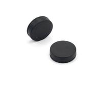 Rubber Coated N42 Neodymium Magnet for Arts, Crafts, Model Making, DIY, Hobbies, Office and Home - 21.5mm dia x 6.1mm thick - 6.2kg Pull - Pack of 2