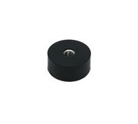 Rubber Coated Pot Magnet - 22mm Dia X 10mm Thick X M5 Thread Hole - 3.8Kg Pull