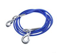 Rubber Coated Steel Cable Tow Rope 5 for ton 4 Meter Rubber Coated | PVC protected wire, rust resistant, , 10mm diameter, secure hook attachment